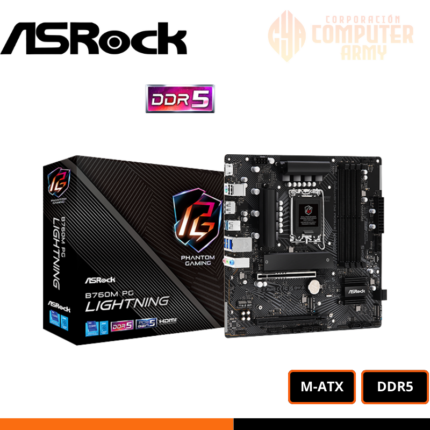 PLACA MADRE ASROCK B760M PG LIGHTNING DDR5