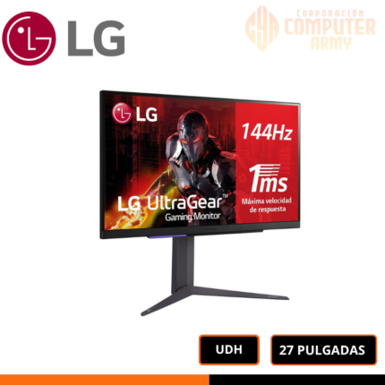 Monitor LG Gamer UltraGear UHD IPS 27" 1ms 144Hz GSYNC