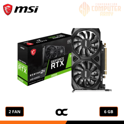 Tarjeta De Video Msi Geforce Rtx 3050 Ventus 2x Oc 6gb Gddr6