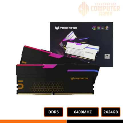 MEMORIA ACER PREDATOR HERMES RGB KIT 48GB (2X24GB) 6400MHZ CL32 AMD EXPO