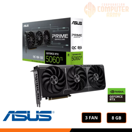 TARJETA DE VIDEO ASUS GEFORCE RTX 5060Ti 8GB GDDR7 128BITS PRIME OC