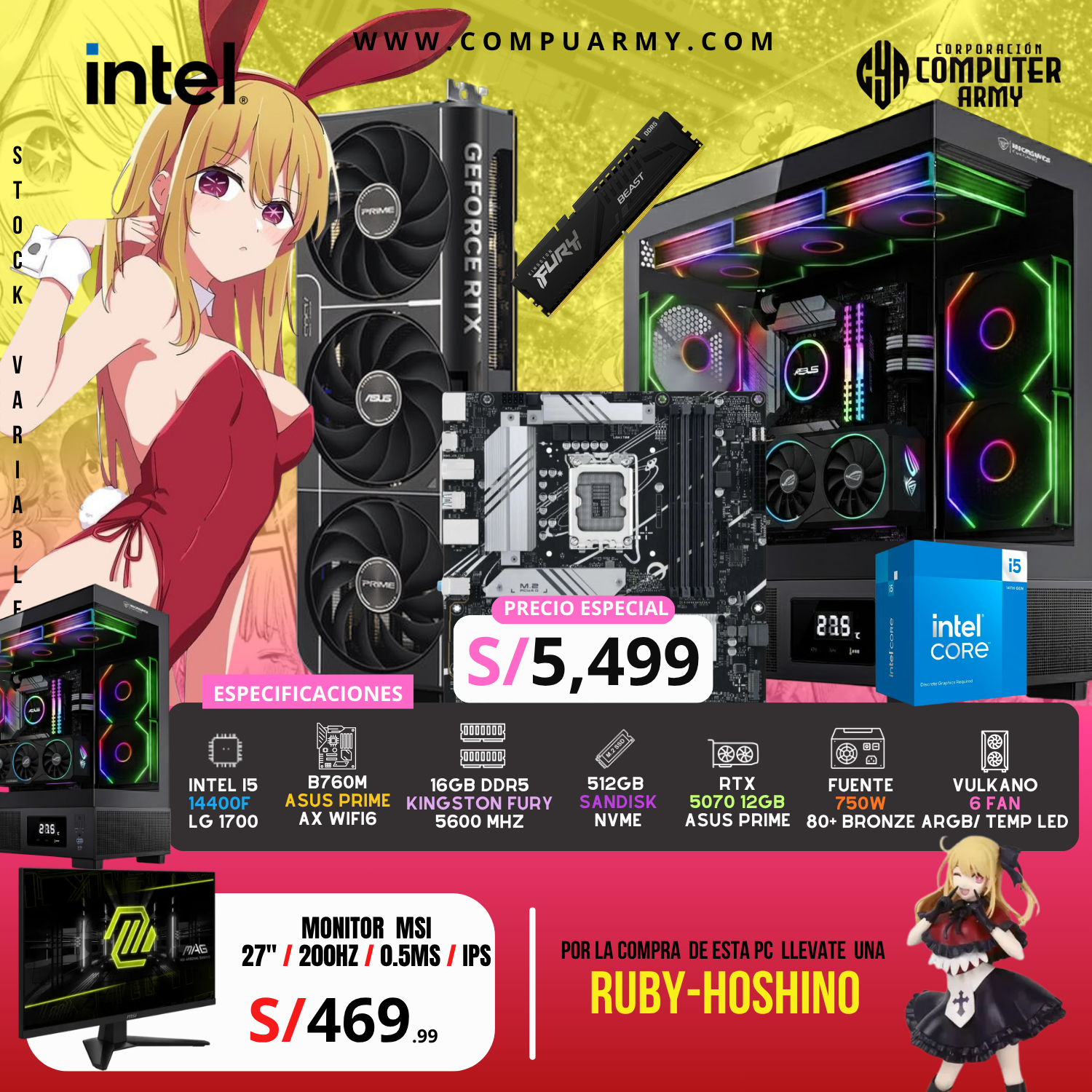 42_20260523_000024_0041 PC WAIFU RUBY - INTEL I5 14400F + RTX 5070 12GB - Imagen 1