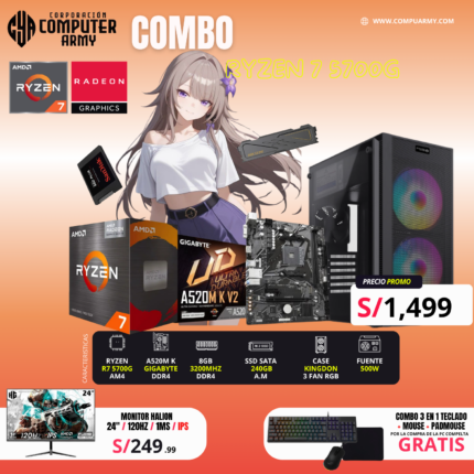 COMBO PC RYZEN 7 5700G
