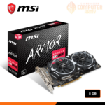 TARJETA DE VIDEO RX 580 MSI ARMOR 2 FAN 8GB