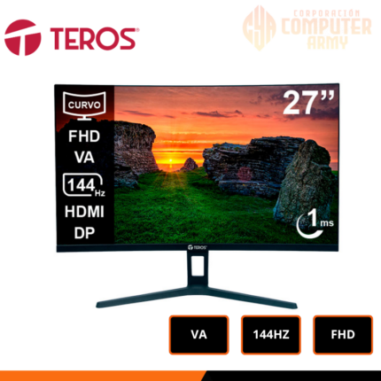 MONITOR TEROS 27" 2734S CURVO 144HZ 1MS / PARLANTES INCORPORADOS