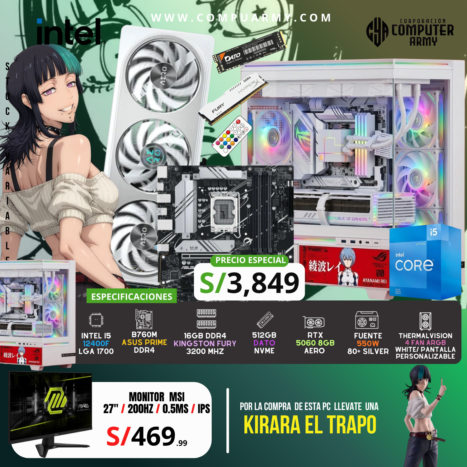 53_20260523_000025_0052 PC WAIFU KIRARA EL TRAPO - INTEL I5 12400F + RTX 5060 8GB - Imagen 1